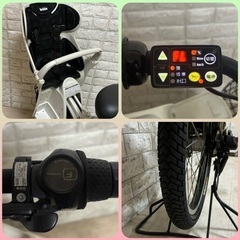 🌸美品🌸室内保管🌸ブリヂストン ビッケ2 電動自転車 大容量8.7Ah 子供乗せ  🌈新基準z707の画像