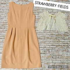 【ストロベリーフィールズ】パーティドレス　Mサイズ相当の画像