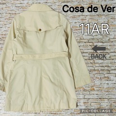 【Cosa de Ver】レディース　トレンチコート　ベルト　裏地　Mサイズ相当の画像
