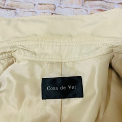 【Cosa de Ver】レディース　トレンチコート　ベルト　裏地　Mサイズ相当の画像