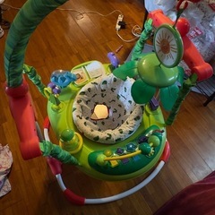 日本育児 はらぺこあおむし アクティビティジャンパー 室内遊具 ジャンプ遊び メロディ＆ライトアップ 高さ3段階調節 6ヶ月～11kg頃対応の画像