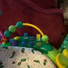 日本育児 はらぺこあおむし アクティビティジャンパー 室内遊具 ジャンプ遊び メロディ＆ライトアップ 高さ3段階調節 6ヶ月～11kg頃対応の画像