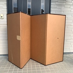 無料〜　衝立　屏風　ジャンク　壊れてます　シミあり　趣味　絵画　発表会　　　の画像