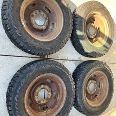 ジムニータイヤと鉄ホイール　
オープンカントリーの画像