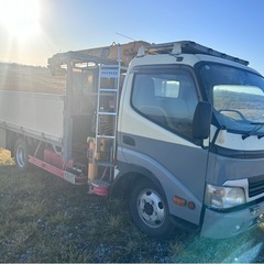 日野　デュトロ　ユニック車　車検付き の画像