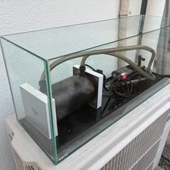 アクアリウム水槽ガラスの画像