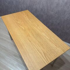 無印良品 廃盤 システムデスク 120×60 オーク材＋アイアン脚／MUJIの画像