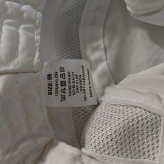 キッズ　帽子（白）の画像