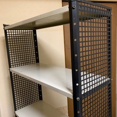 オシャレな5段スチールラックの画像