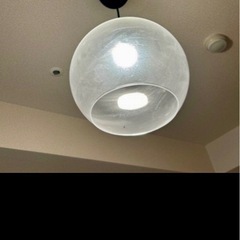 【電球付き】IKEA ペンダントランプ クリアガラスの画像