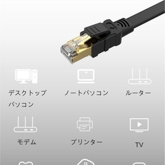 LANケーブル 5m CAT8 40Gbpsの画像