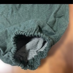 リブインコンフォート☆グリーンのバルーンパンツ☆ブラッシュドコットンの画像