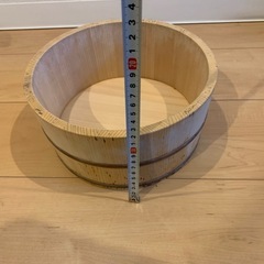 湯桶 天然木 湯おけ 桶 風呂桶 木桶 昭和レトロ 古道具の画像