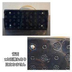 クレイサス★人気商品　横型トートバッグ　定価¥18000 エナメル　美品　転売可の画像
