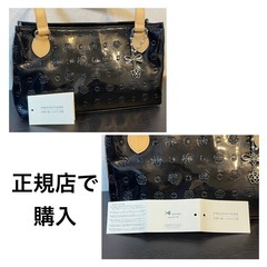 クレイサス★人気商品　横型トートバッグ　定価¥18000 エナメル　美品　転売可の画像