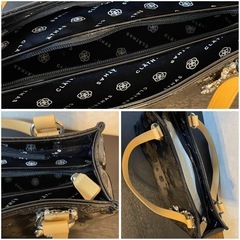 クレイサス★人気商品　横型トートバッグ　定価¥18000 エナメル　美品　転売可の画像