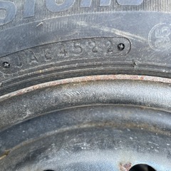 155/65r13鉄チンホイール付きvrx3、4本セット
の画像