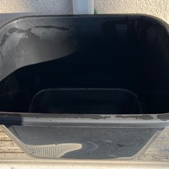 黒　角型タライ　36Lの画像