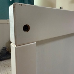 IKEA ベビーベッド　高さ調節可能　専用マットレスありの画像