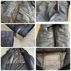 OUTDOOR PRODUCTS 迷彩柄 中綿ジャケット LL 黒の画像