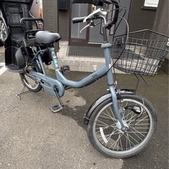 ⭕️美品⭕️シティサイクル チャイルドシート付き 20インチ切り替えの画像