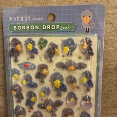 ボンボンドロップシール　ハシビロコウの画像