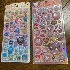 うるちゅるポップシールサンリオ、キティちゃん、2点セット新品 の画像