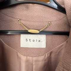 Stola. ストラ ベージュ ロングコート ベルト付き カシミヤの画像