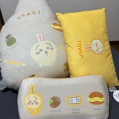 ちいかわ うさぎ クッション 抱き枕 3点セットの画像