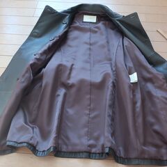 ★★ メイクレット 羊皮コート ラムレザーコート トレンチコート ベルトの画像