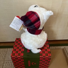 クリスマス帽子かぶった動く犬の画像