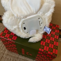 クリスマス帽子かぶった動く犬の画像