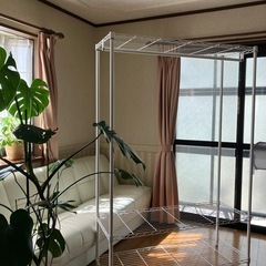 ハンガーラック　ホワイトの画像