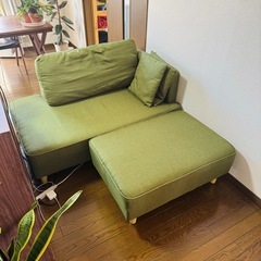 ベッドにもなる3人掛けソファの画像