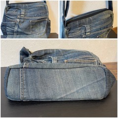 リーバイス★【SDGs推進 リメイクデニムバッグ】 スクエアー型ショルダーバッグの画像