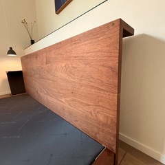 マスターウォール　UNISON BED ユニゾンベッド　ダブルサイズ　ウォールナットオイル仕上げの画像