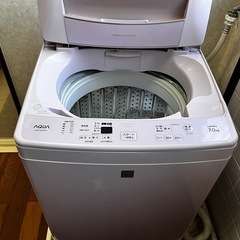 🉐早い者勝ち‼️縦型全自動洗濯機「AQW-S7E5(KP)」の画像