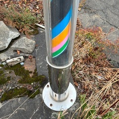 メタル製サインポール ストライプ　バーバーポール　床屋　理容　美容　おしゃれの画像