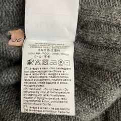 1回着用　プランシー　ニット　セーター　タートル　バイカラー　バックボタン　Sの画像