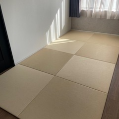 ベージュ　置き畳（フロア畳）　9枚の画像