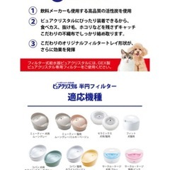 ジェックス ピュアクリスタル 純正 軟水化フィルター 【半円 猫用】 純正 活性炭+イオニック 下部尿路の健康維持の画像