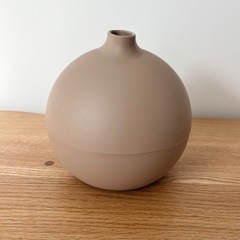 ティッシュケース　丸型　おしゃれ　ペーパーポット　ベージュの画像