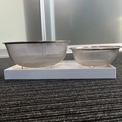 無印良品ステンレス　メッシュザル　Lサイズ、Ｓサイズ　の画像