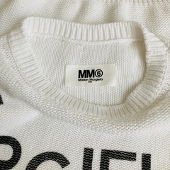一回着用　メゾンマルジェラ　 mm6 ニット　セーター　ホワイト　マルジェラの画像