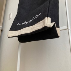 一回使用　フランクアンドアイリーン　バッグ　トート　ロゴ　ブラック　トートバッグの画像