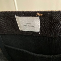 一回使用　フランクアンドアイリーン　バッグ　トート　ロゴ　ブラック　トートバッグの画像