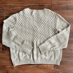 新品　MELROSE CLAIRE ベージュ　ニット　カーディガン フリーサイズの画像