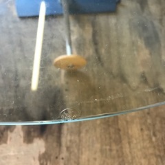 ジャングルジャングル貝塚店　ロナルドシュミット　ガラステーブル　折りたたみテーブル　お洒落　欠けあり　お洒落　貝塚市　二色浜　リサイクルショップの画像