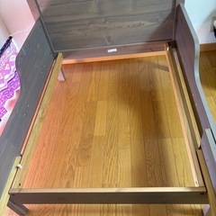 IKEA イケア　SUNDVIK 子供用ベッド＋専用マットレス・すのこ・カバーセットの画像