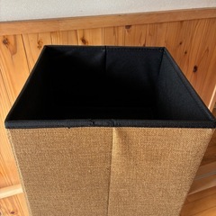 ベージュ 布製 スツール 収納の画像